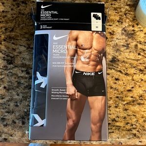 Unused NIKE mens micro boxers size medium 3 pack